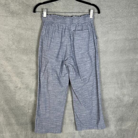 Pact Pants Womens Small Blue Organic Crop Boho Minimalist Sustainable Beach - Picture 6 of 14